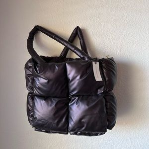 Anthropologie quilted puffer tote